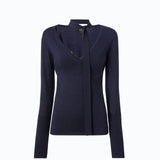 Maglia in lana con pizzo e fusciacca - Pinko 107775A3O1 G03 PINKO 