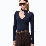 Maglia in lana con pizzo e fusciacca - Pinko 107775A3O1 G03 PINKO 