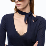 Maglia in lana con pizzo e fusciacca - Pinko 107775A3O1 G03 PINKO 