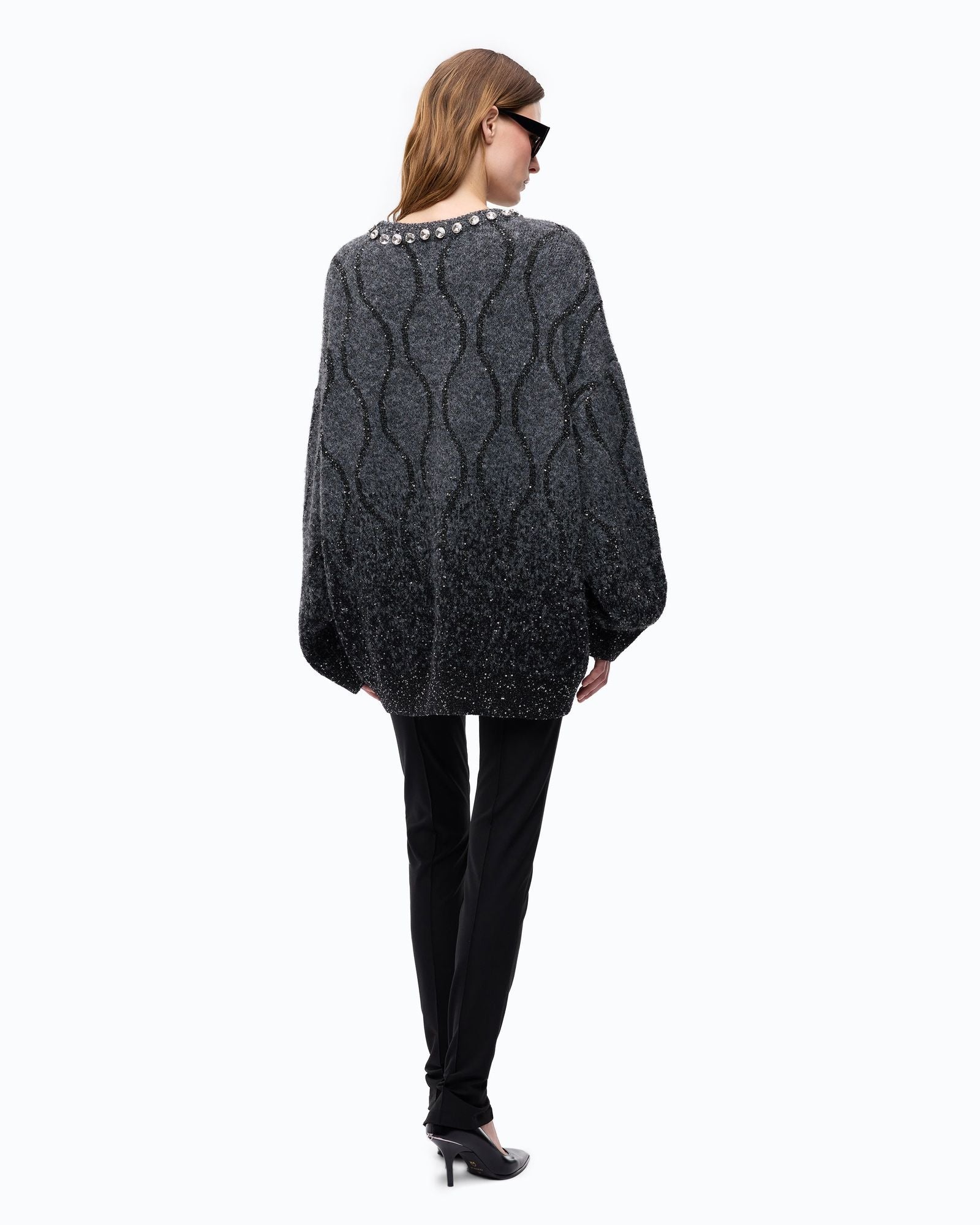 Maglione collo gioiello e paillettes - Pinko 107855A3OZ IZK PINKO 