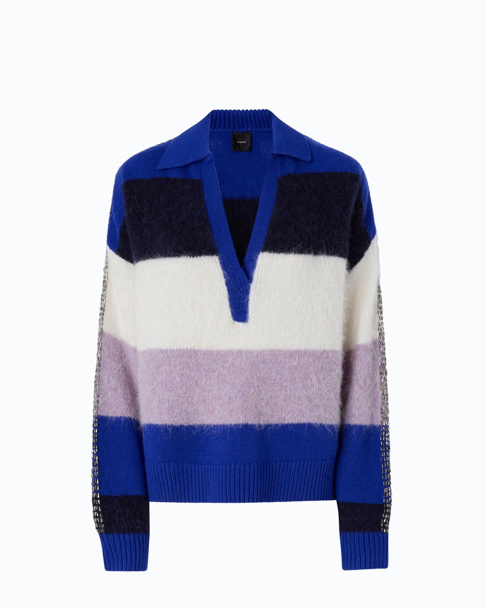 Polo in misto alpaca a righe - Pinko 107860A3P0 EY1 PINKO 