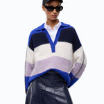 Polo in misto alpaca a righe - Pinko 107860A3P0 EY1 PINKO 