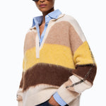 Polo in misto alpaca a righe - Pinko 107860A3P0 ZLF PINKO 