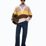 Polo in misto alpaca a righe - Pinko 107860A3P0 ZLF PINKO 