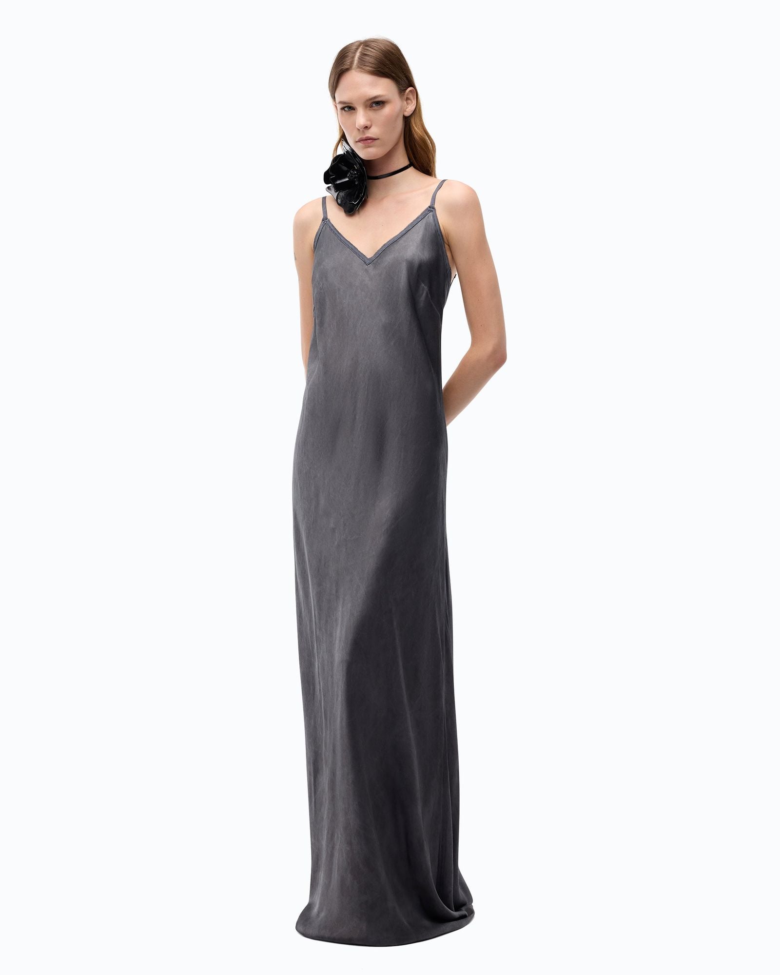 Abito lungo in satin - Pinko 107865A3LE Z99 PINKO 