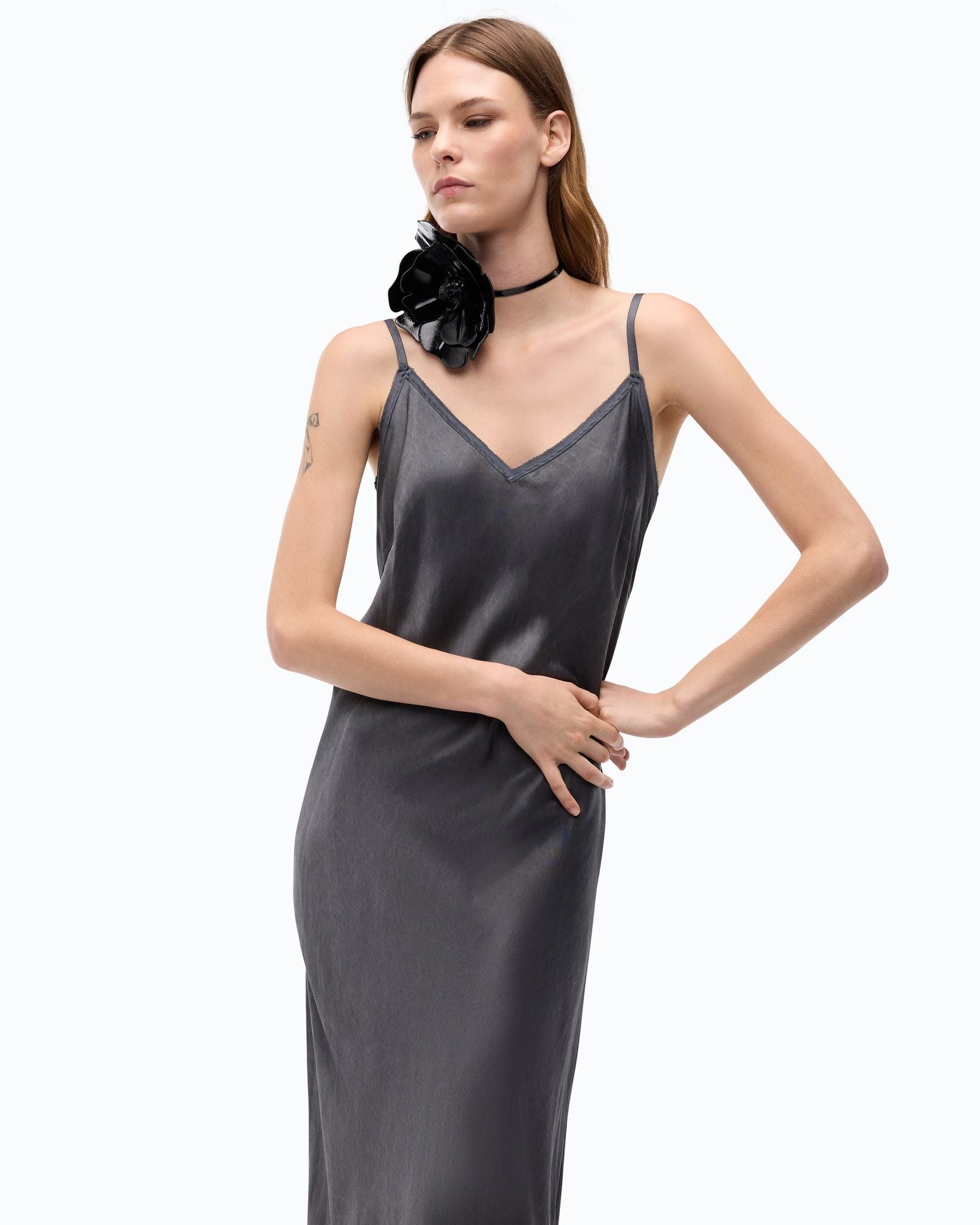 Abito lungo in satin - Pinko 107865A3LE Z99 PINKO 