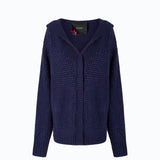 Cardigan con cappuccio e full strass - Pinko 107867A3P3 F92 PINKO 
