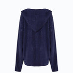 Cardigan con cappuccio e full strass - Pinko 107867A3P3 F92 PINKO 