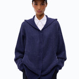 Cardigan con cappuccio e full strass - Pinko 107867A3P3 F92 PINKO 