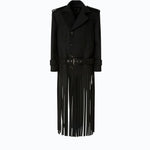 Cappotto in panno con frange - Pinko 107869A3LA Z99 PINKO 