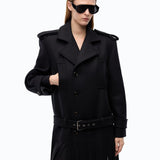 Cappotto in panno con frange - Pinko 107869A3LA Z99 PINKO 