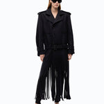Cappotto in panno con frange - Pinko 107869A3LA Z99 PINKO 