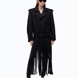 Cappotto in panno con frange - Pinko 107869A3LA Z99 PINKO 