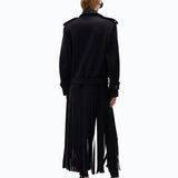 Cappotto in panno con frange - Pinko 107869A3LA Z99 PINKO 