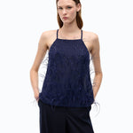 Top fluido con piume - Pinko 107906A2SP F92 PINKO 