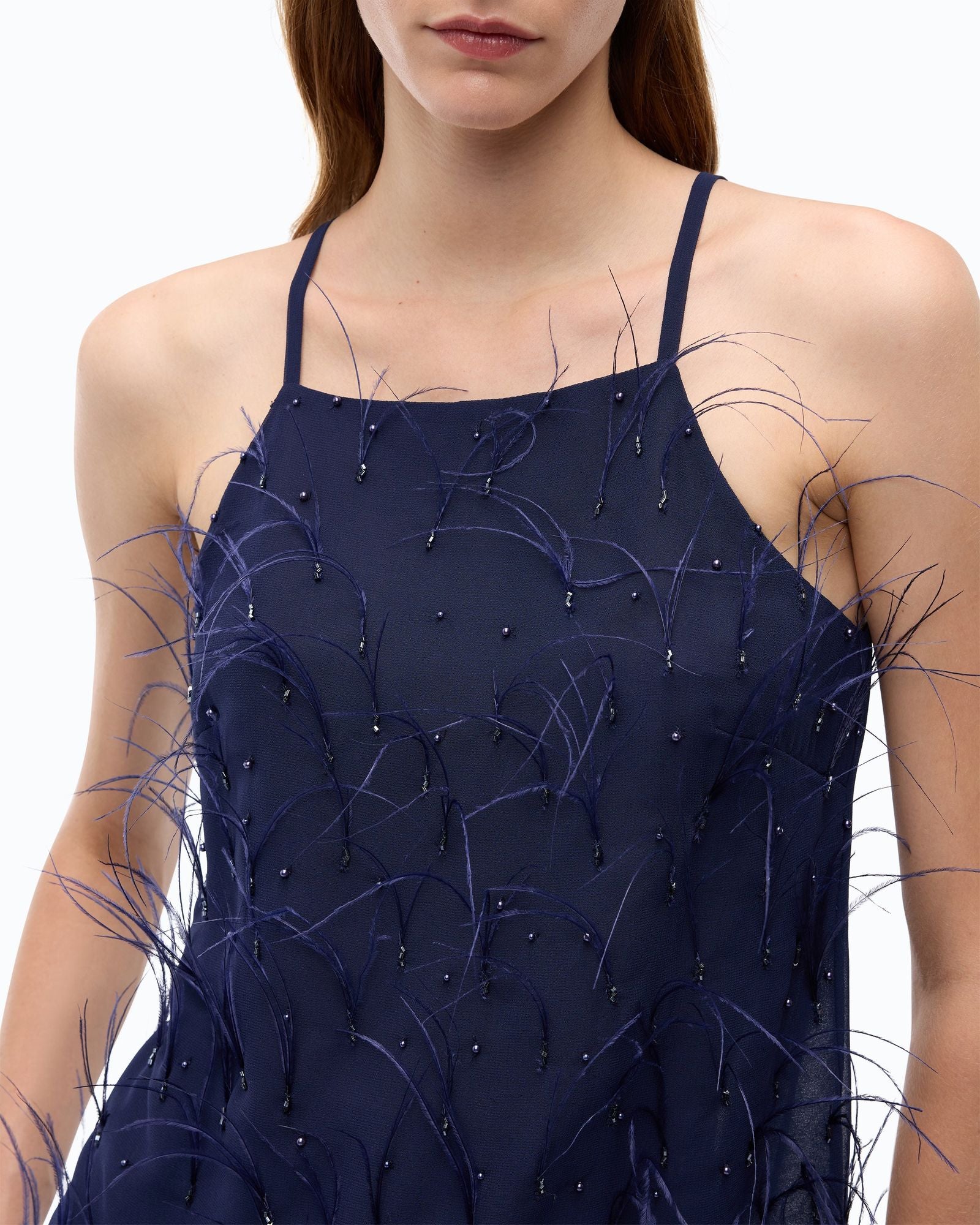 Top fluido con piume - Pinko 107906A2SP F92 PINKO 