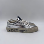 Sneakers Destroy effetto crack - Stockton DESTROY-D ARGENTO STOCKTON 