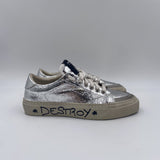 Sneakers Destroy effetto crack - Stockton DESTROY-D ARGENTO STOCKTON 