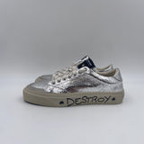 Sneakers Destroy effetto crack - Stockton DESTROY-D ARGENTO STOCKTON 
