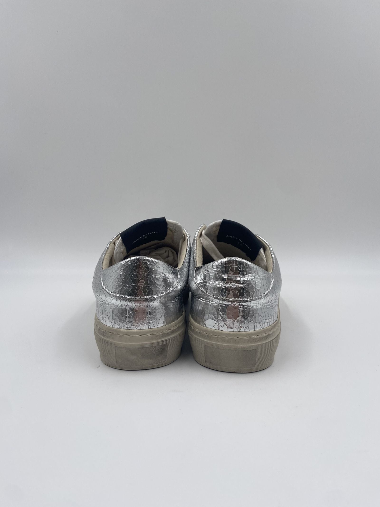 Sneakers Destroy effetto crack - Stockton DESTROY-D ARGENTO STOCKTON 