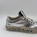 Sneakers Destroy effetto crack - Stockton DESTROY-D ARGENTO STOCKTON 