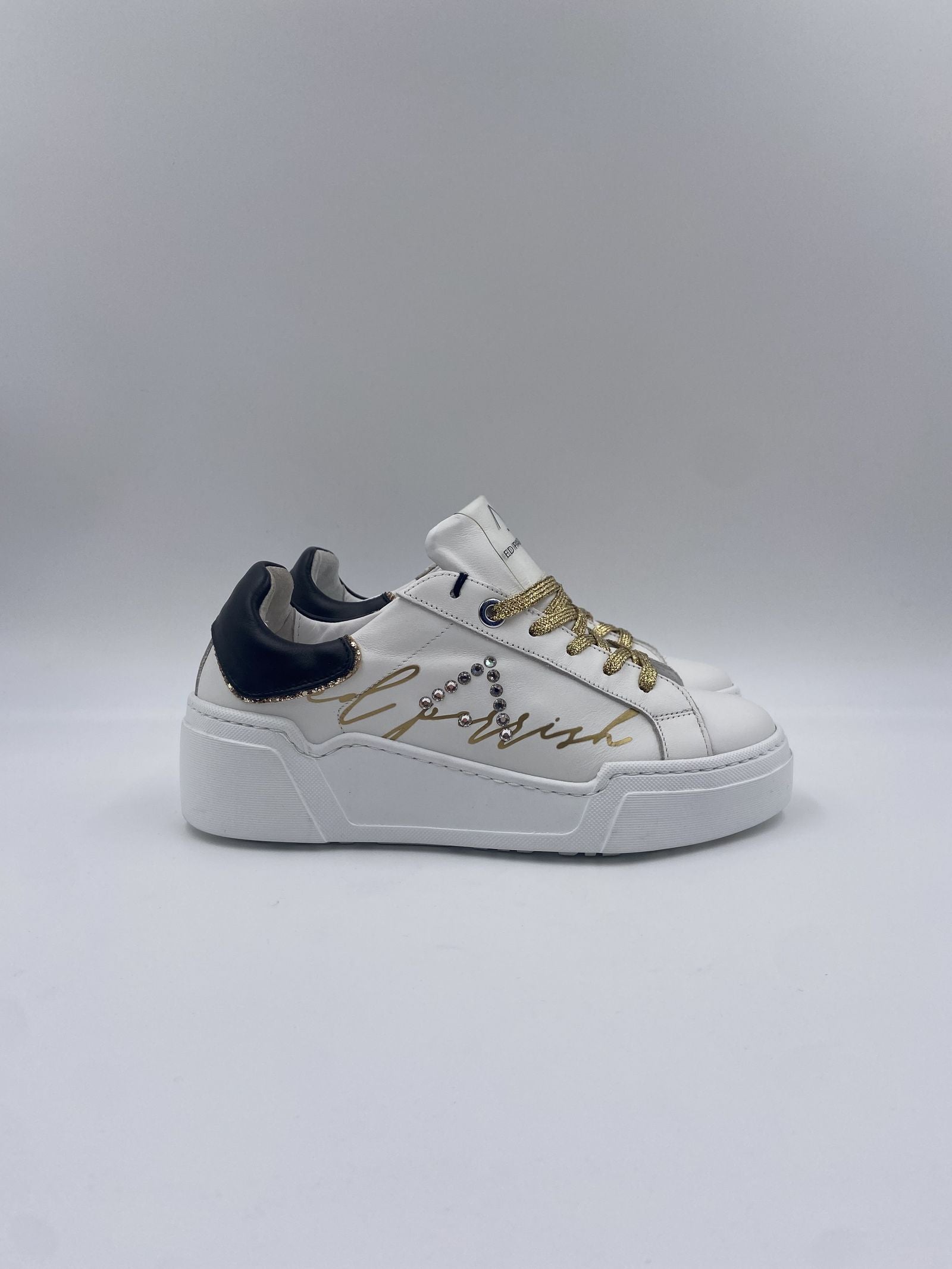 Sneakers con lacci oro FALD SG22 BIANCOORO ED PARRISH 