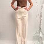 Pantalone con charms - Elisabetta Franchi PA01221E2 193 ELISABETTA FRANCHI 
