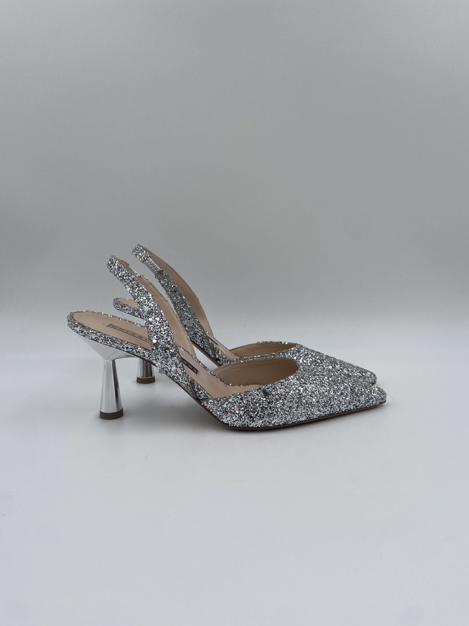 Slingback con mini pietre argento - Chiarini 1176 ARGENTO CHIARINI 