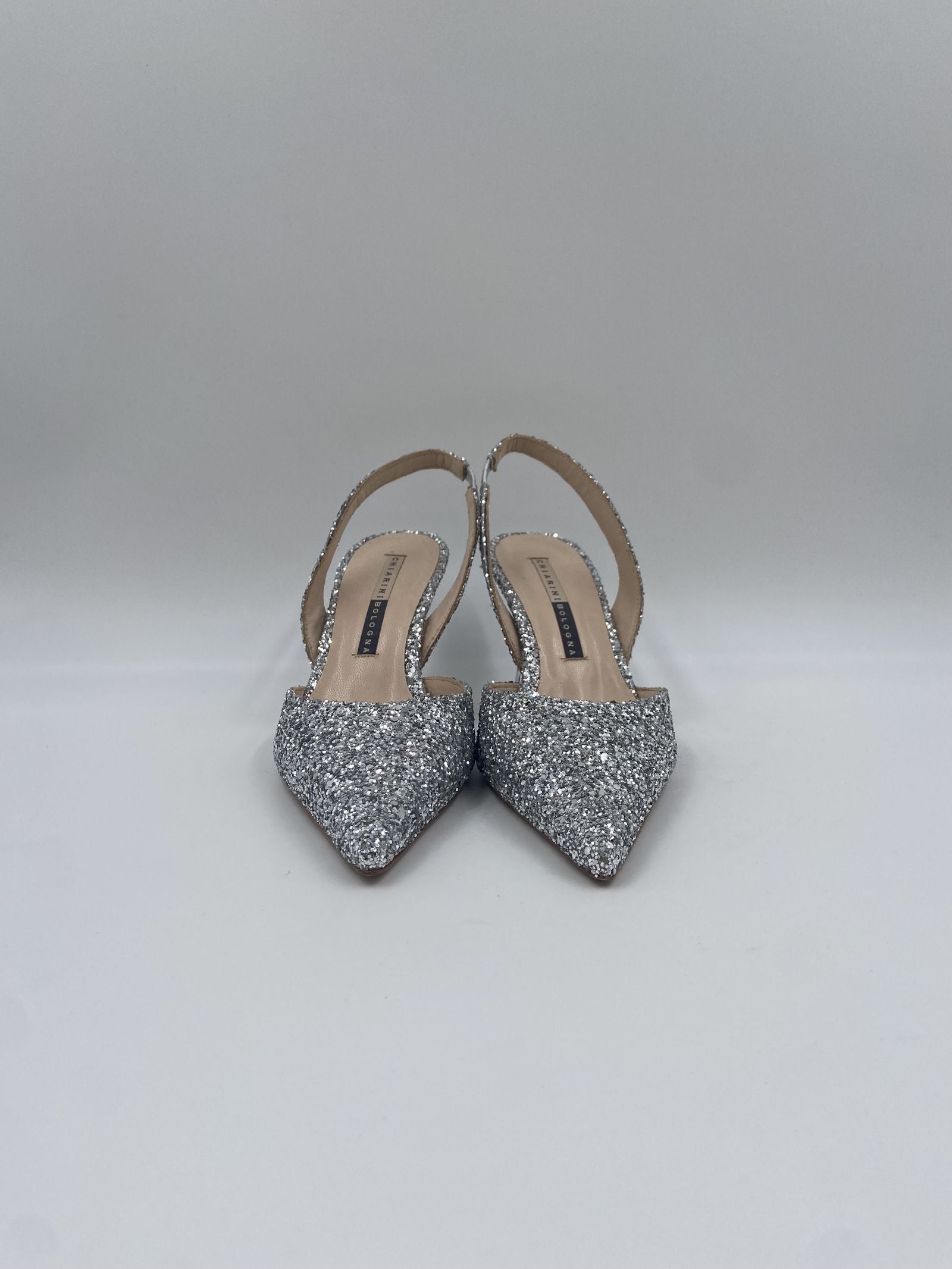 Slingback con mini pietre argento - Chiarini 1176 ARGENTO CHIARINI 