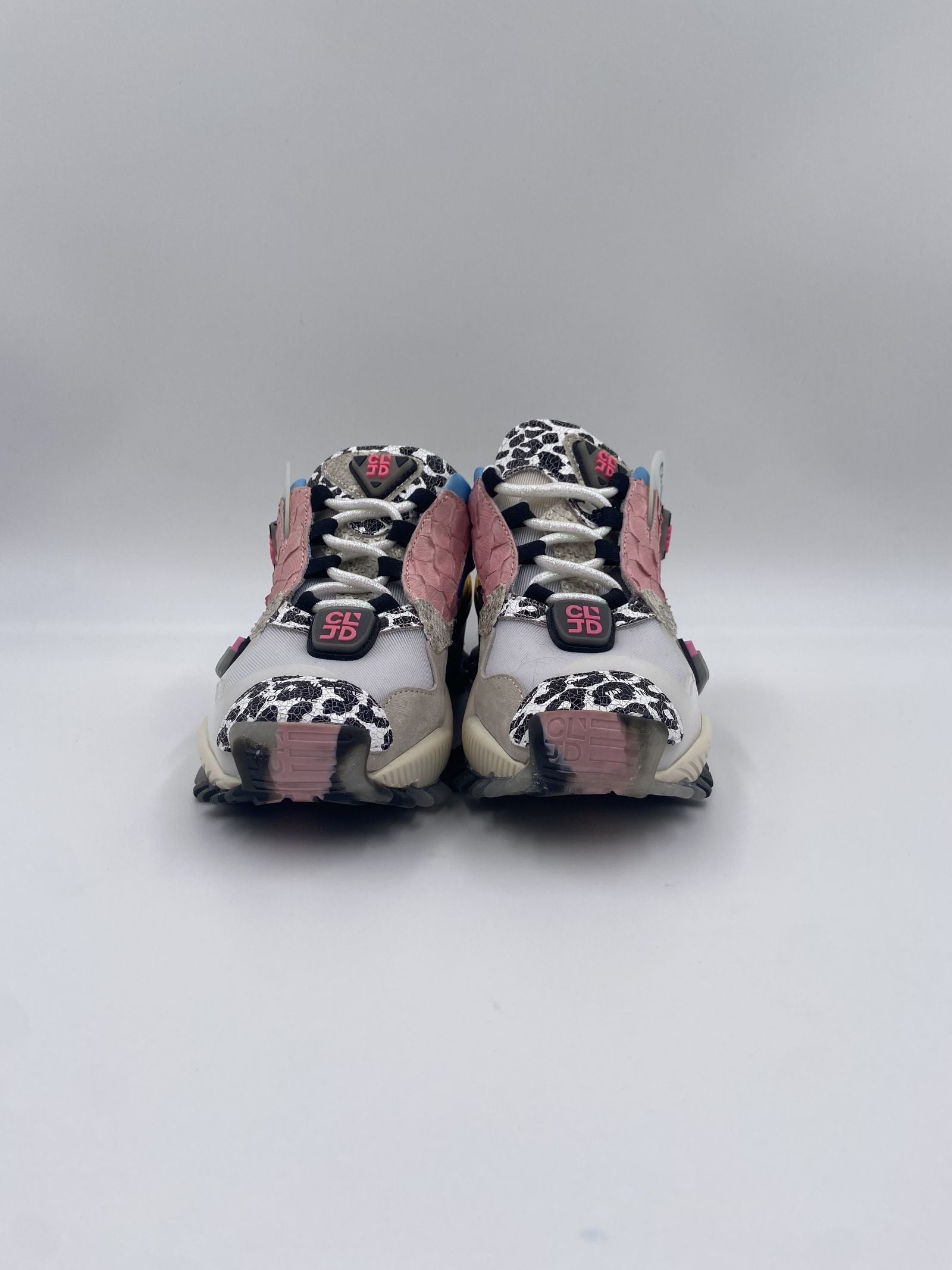 Sneakers rosa azzurro e oro 6F033 2013 CLJD 