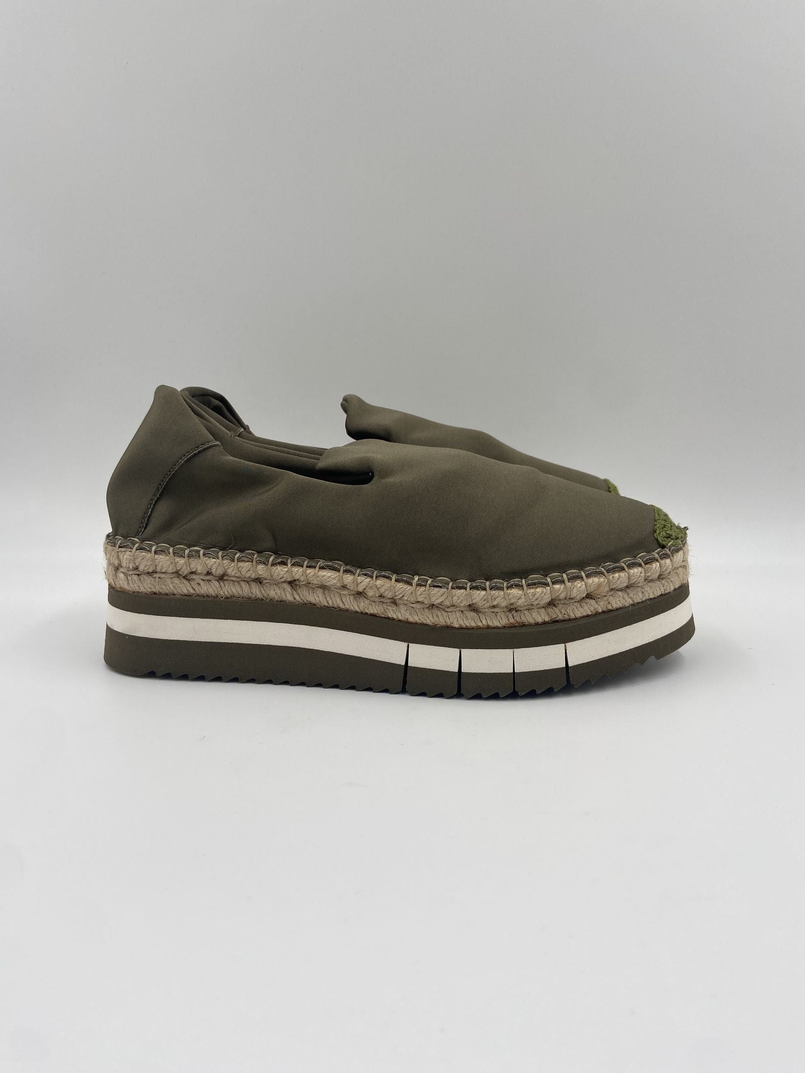 Espadrilles in tessuto lucido - Fiorina S307 VERDE FIORINA 