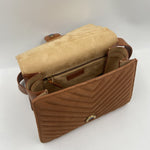 Borsa a tracolla motivo chevron scamosciato 100066-A0F6 L58Q PINKO 