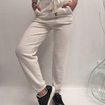 Pantalone tuta con coulisse - Elisabetta Franchi KP56S41E2 360 ELISABETTA FRANCHI 
