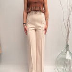Pantalone con placca oro logata - Elisabetta Franchi PAT1541E2 193 ELISABETTA FRANCHI 