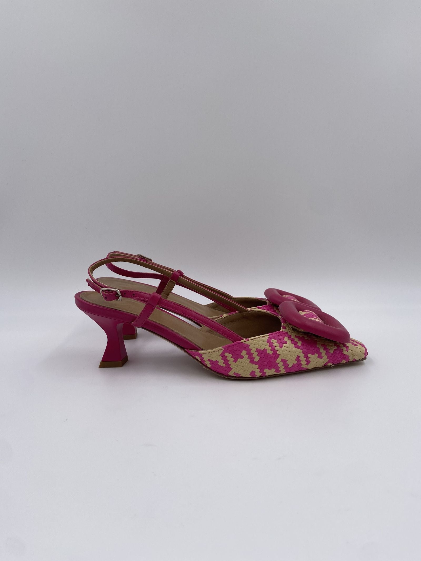Slingback in rafia - Ofelia H2247 BEIGEFUXIA OFELIA 