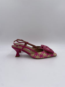 Slingback in rafia - Ofelia