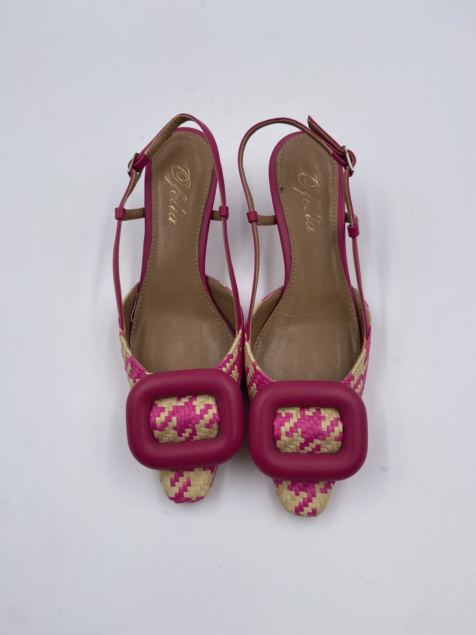 Slingback in rafia - Ofelia H2247 BEIGEFUXIA OFELIA 