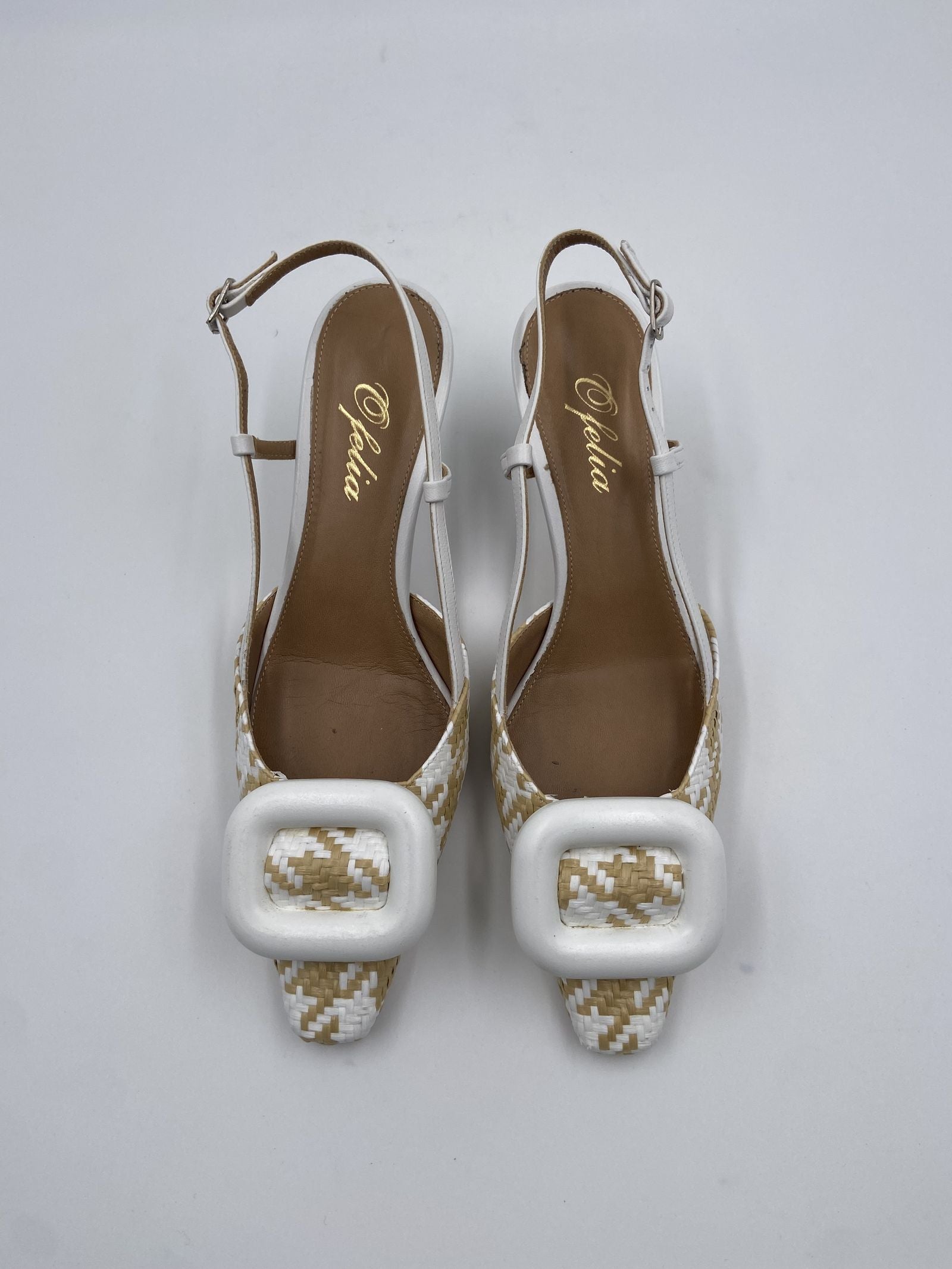 Slingback in rafia - Ofelia H2247 PANNA OFELIA 
