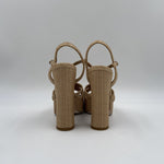 Sandalo con plateau in rafia - Ofelia H2316 BEIGE OFELIA 