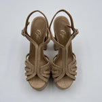 Sandalo con plateau in rafia - Ofelia H2316 BEIGE OFELIA 