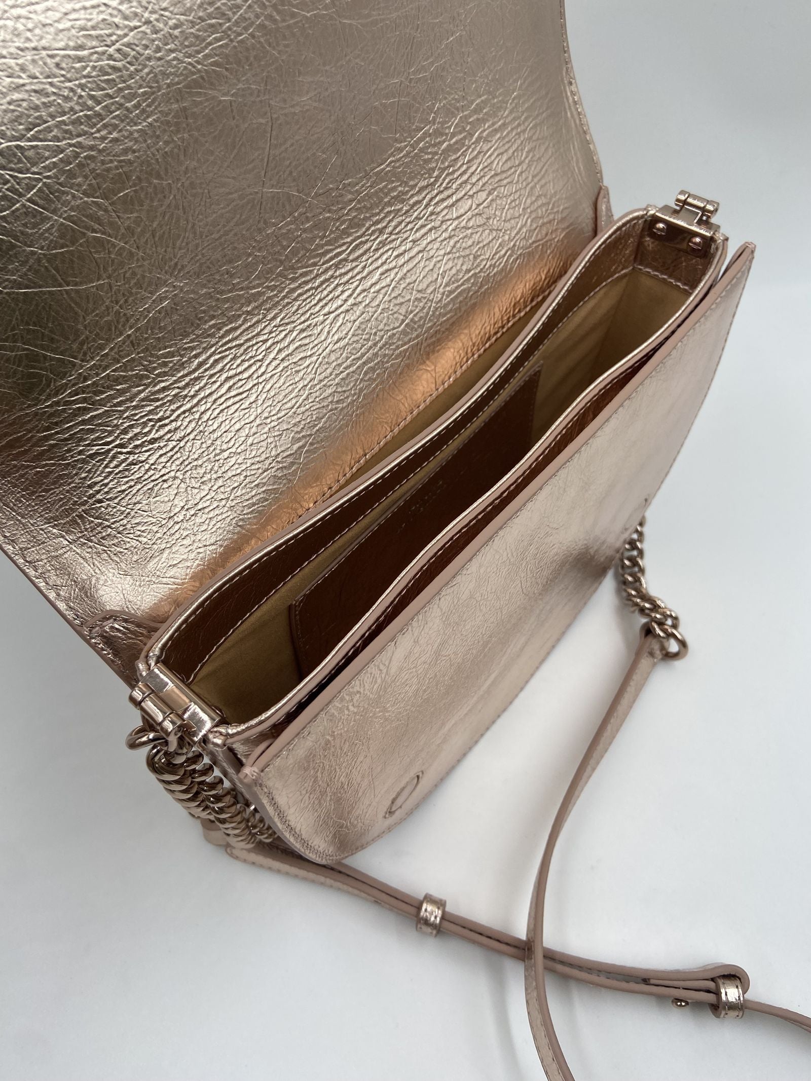 Borsa tracolla in pelle craccata lucida 101510- A1JGO81B PINKO 