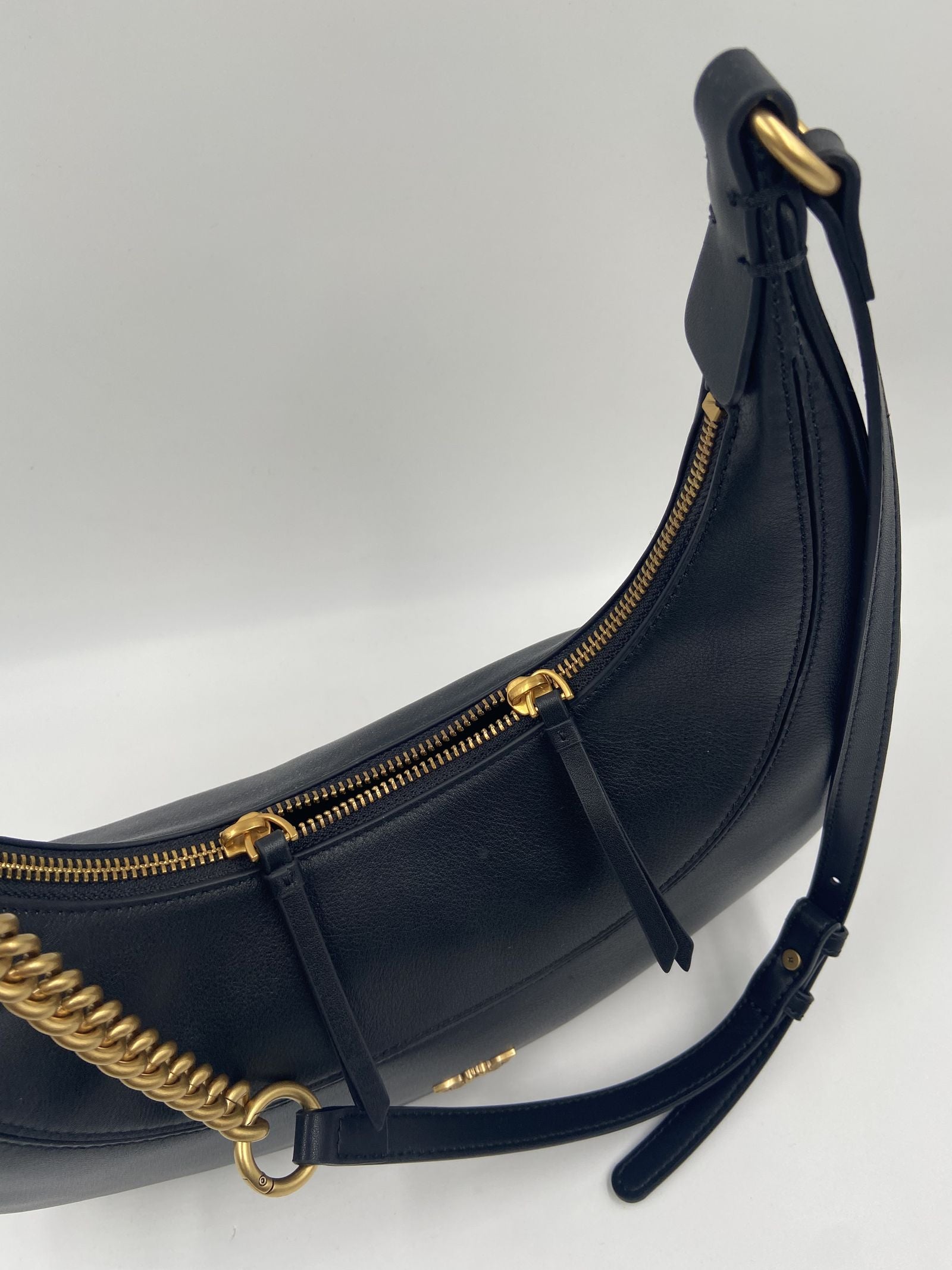 Borsa a spalla in pelle bottolata con catena 101526- A0QOZ99Q PINKO 