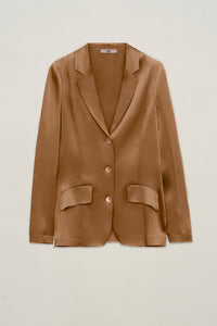 Giacca monopetto in satin - Carla G
