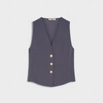 Gilet in crepe satin Carla G LOIT07D8 22 CARLA G. 