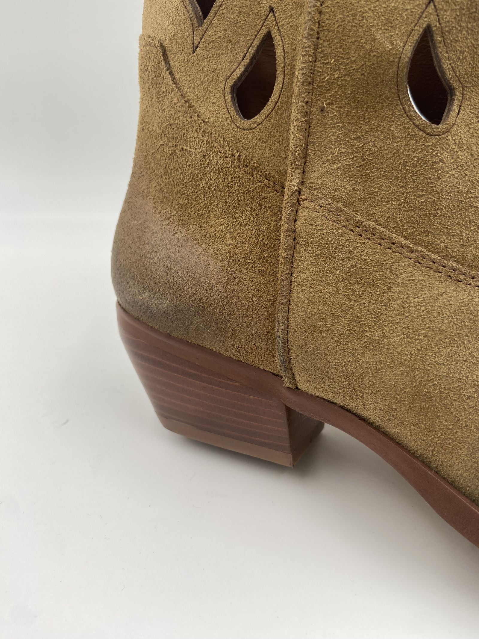 Stivaletto texano in camoscio 1719 CAMMELLO CHIARINI 