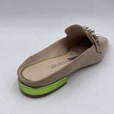 Sabot con perle e borchie 602 BEIGE CHIARINI 