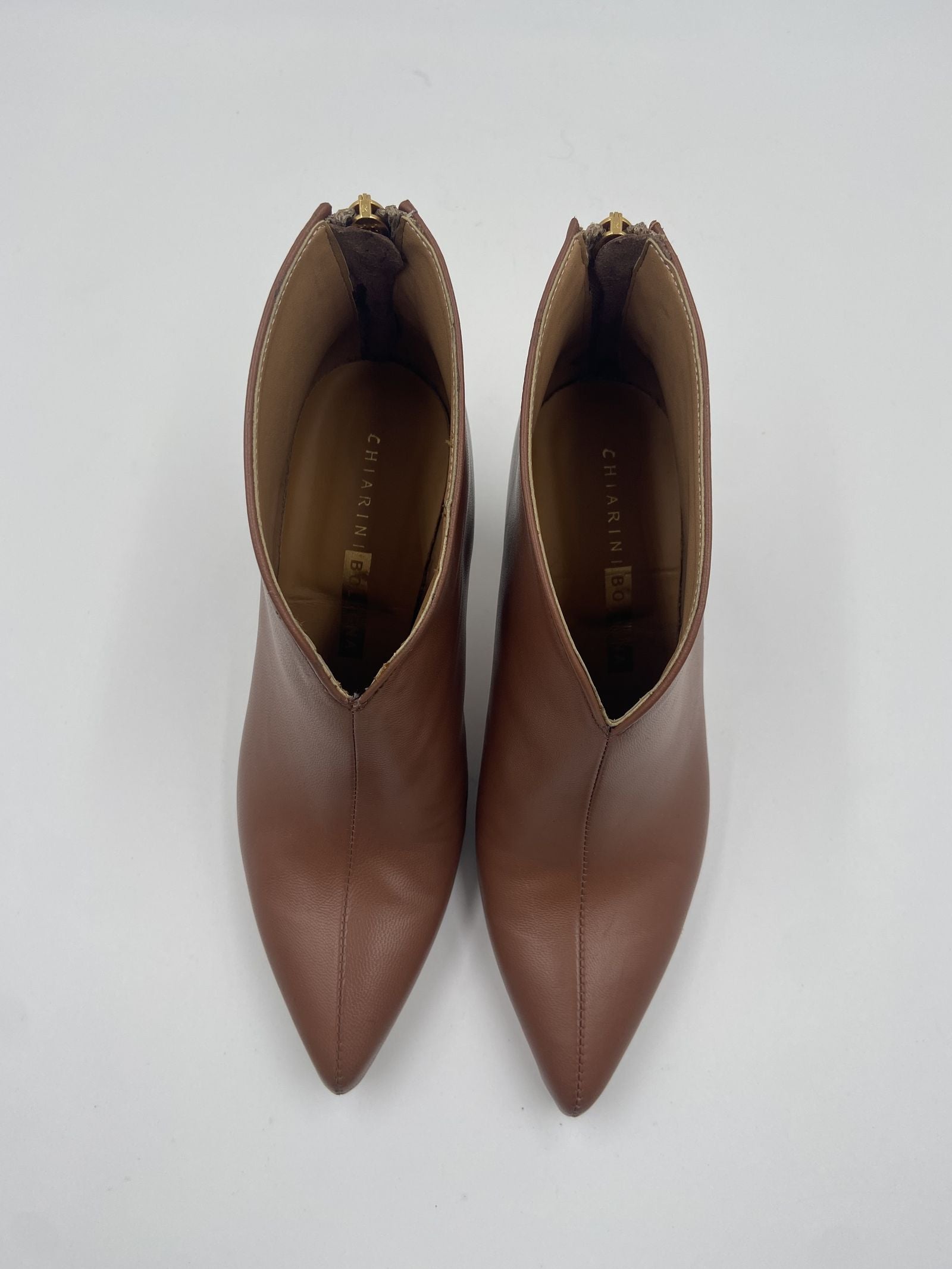 Tronchetto in pelle con cerniera - Chiarini 714 BEIGE CHIARINI 