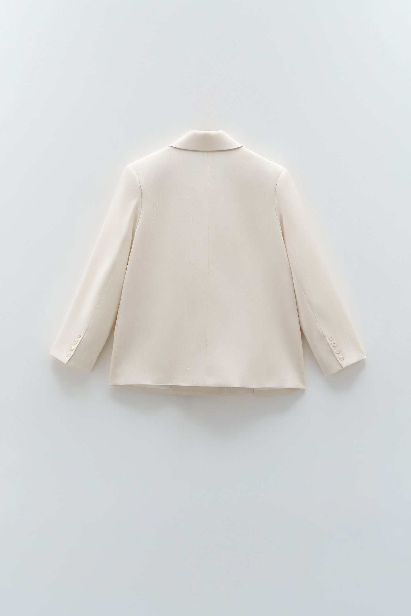 Giacca oversize doppiopetto ESS250054 CREMA ELEH 