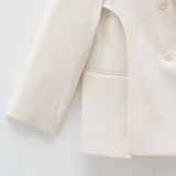Giacca oversize doppiopetto ESS250054 CREMA ELEH 