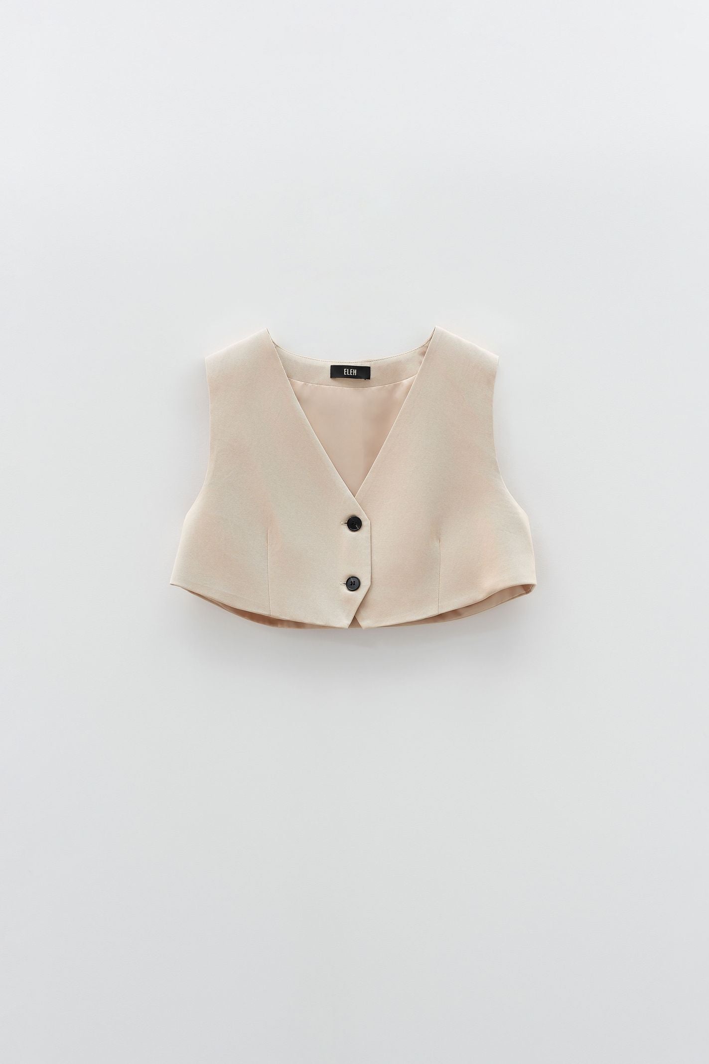 Gilet cropped ESS250062 BEIGE ELEH 